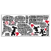 Mickey Mouse Typography Giant Peel and Stick Wall Decal
